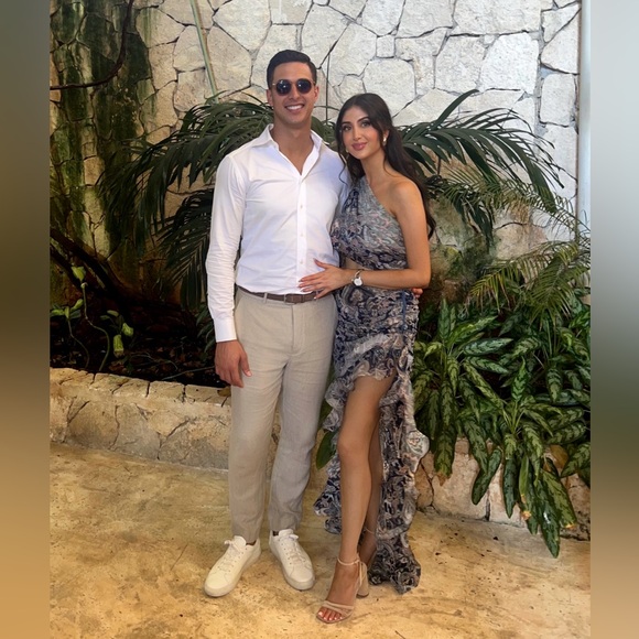 Bronx and Banco - Sara Gown in Blue Multi - Picture 3 of 3